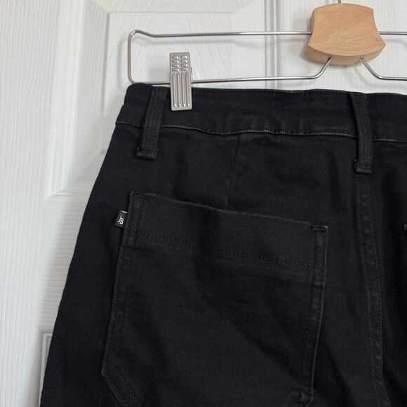 Judy Blue High Waist Double Roll Cuff Jogger Jean in Jet Black Size 7/28 - Picture 11 of 14